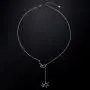 DAOSHANG S925 Sterling Silver Molecule Serotonin and Caffeine Molecule Necklace Chemistry Jewelry for Science Lover and Coffee Lover