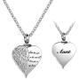 TCHYUN Mom Dad Urn Necklace for Ashes Angel Wing Heart Love Grandma Grandpa Sister Wife Aunt Papa Uncle Nana Keepsake Memorial Cremation