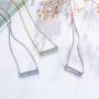 Friendship Necklace, 14K Gold Plated Bar Created Opal Necklace , Best Friend Necklaces, Friendship Gifts for Women, Best friend Birthday Gift, Friend Gifts, Gifts for Friends, Friend Gifts for Women