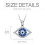 PEIMKO Evil Eye Pendant Necklace for Women 925 Sterling Silver Greek Protection Jewelry Amulet Gift for Girls Boys