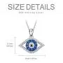 PEIMKO Evil Eye Pendant Necklace for Women 925 Sterling Silver Greek Protection Jewelry Amulet Gift for Girls Boys