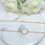 TseanYi Karma Circle Bracelet Gold Layering Satellite Bracelet Boho Hand Chain Bracelet Jewelry for Women and Girls