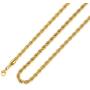 M MOOHAM 2.5MM 3MM 4MM 5MM Black Silver Gold Plated Stainless Steel Twist Rope Chain Necklace for Men Women 16-36 Inch