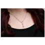 Quan Jewelry Music Note Treble Clef Necklace, Musical Jewelry Gifts for Women with Greeting Card