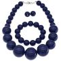 CIOOU Chunky Pearl Necklace Jewelry Set Pearl Choker Large Bead Necklace For Women Bride Wedding Gift