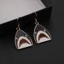TIIMG Shark Jewelry Shark Earrings Shark Lover Gift Shark Jaws Earrings Shark Teeth Dangle Earrings Beach Jewelry Beach Lover Gift