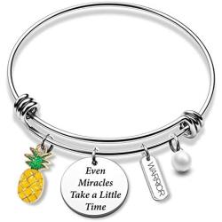IVF Pineapple Gifts Infertility Warrior Gift Even Miracles Take a Little Time IVF Inspirational Gift