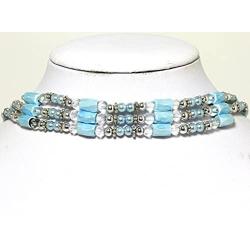 AnsonsImages 37'' Inches Long Magnetic Wrap Necklace Choker Bracelet Anklet Lariat Baby Blue