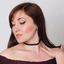 Jane Stone Choker Black Stretch Gothic Tattoo Henna Necklace Classic Adjustable Velvet 90s Jewelry for Women