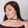 Jane Stone Choker Black Stretch Gothic Tattoo Henna Necklace Classic Adjustable Velvet 90s Jewelry for Women