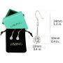 SBLING Platinum-Plated Silver Cubic Zirconia Tear Drop Earrings (6.5 cttw)