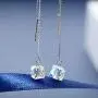 SLUYNZ 925 Sterling Silver Dangle Earrings Chain for Women Teen Girls Dream Catcher Threader Earrings Crystal Drop Earrings (CZ Crystal Dangle)
