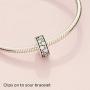 Pandora Jewelry Clear Pave Clip Cubic Zirconia Charm in Sterling Silver