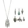 Lux Accessories Dreamcatcher Boho Tribal Charm Necklace 7 Charms Lux Accessories Dreamcatcher Boho Tribal Charm Necklace 7 Charms