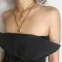 Lock Key Pendant Necklace Long Chain Punk Choker Key Padlock Y Necklace Multilayer Chain Hip Hop Personalized Jewelry