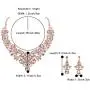 BriLove Womens Costume Elegant Crystal Flower Scroll Teardrop Statement Necklace Dangle Earrings Set BriLove Womens Costume Elegant Crystal Flower Scroll Teardrop Statement Necklace Dangle Earrings Set