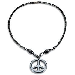 TIDOO Jewelry Magnetic Hematite Necklace Therapy Necklace Hematite Round Beads Healing Stone Chain