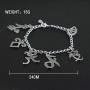 PPX 3 Pcs The Mortal Instruments City of Bones Inspired Angelic Power Rune Symbols Bracelet and Necklace Set with Jewelry Box