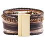 GelConnie Tree of Life Leather Cuff Bracelet Magnetic Multi Strand Wrap Bracelet Bohemian Jewelry for Women, Wife, Sister