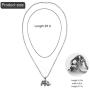 Bi Fang Elephants necklace gifts for women/family lucky elephant charm jewelry pendant
