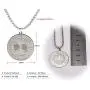 VASSAGO Stainless Steel Celtic Yggdrasil Tree of Life 24 Runes Pendant Necklace Round Charms Amulet Nordic Viking Jewelry for Men and Women VASSAGO Stainless Steel Celtic Yggdrasil Tree of Life 24 Runes Pendant Necklace Round Charms Amulet Nordic Viking Jewelry for Men and Women