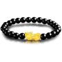 Feng Shui Black Obsidian Wealth Bracelet for Women Attract Wealth Bracelet Pixiu Piyao Bracelet Good Luck Bracelets for Men