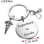 CENWA Nurse RN Gift Nurses Day Gift Doctor Nursing Jewelry Nurse Appreciation Superhero in Scrubs Keychain Nurse Life Gift