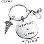CENWA Nurse RN Gift Nurses Day Gift Doctor Nursing Jewelry Nurse Appreciation Superhero in Scrubs Keychain Nurse Life Gift CENWA Nurse RN Gift Nurses Day Gift Doctor Nursing Jewelry Nurse Appreciation Superhero in Scrubs Keychain Nurse Life Gift