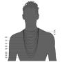 VNOX Stainless Steel Men Women Twist French Rope Chain Necklace,16/18/20/22/24/28/26/28/30/32/34/36 Inches