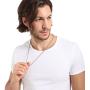 MOWOM Silver Color Cuban Link Chain Necklace Water Resistant Mens Stainless Steel Necklace for Women Men Boys Girls Kids Thin Wheat Necklace Chain with Gift Bag (4mm Wide, 14-40 Inches Long)