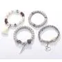 ODLADM 4 Wrap Women Stretch Bracelets Beaded Layered Bracelet Natural Gemstone Jewelry for Women Girls ODLADM 4 Wrap Women Stretch Bracelets Beaded Layered Bracelet Natural Gemstone Jewelry for Women Girls