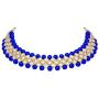 Aheli Elegant Indian Faux Kundan Studded Necklace Earring Set Bollywood Wedding Party Wear Ethnic Fashion Jewelry for Women