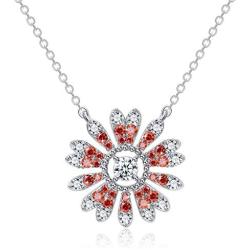 SUES SECRET Sunflower Necklace Crystal Jewelry for Women Girls Pendant with Elegant Box for mom Easter Gifts 2021 for her