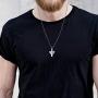 YSAHan I Love You Forever Cross Urn Necklace Ashes Stainless Steel Cremation Keepsake Jewelry for Dad Mom Son Papa Nana