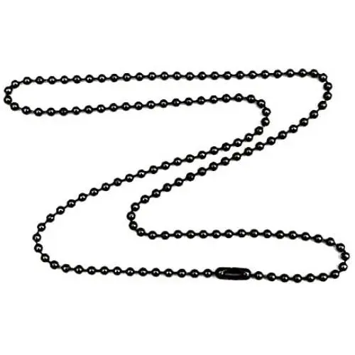 DragonWeave Gunmetal Steel 3.2mm Ball Chain Necklace with Extra Durable Color Protect Finish