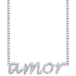 SERAFINA Diamond Name Charm Pendant Necklace Little Treasures | 925 Sterling Silver Name Necklace with Natural Diamonds |16'' to 18'' Adjustable Necklace for Her