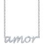 SERAFINA Diamond Name Charm Pendant Necklace Little Treasures | 925 Sterling Silver Name Necklace with Natural Diamonds |16'' to 18'' Adjustable Necklace for Her
