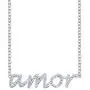 SERAFINA Diamond Name Charm Pendant Necklace Little Treasures | 925 Sterling Silver Name Necklace with Natural Diamonds |16'' to 18'' Adjustable Necklace for Her