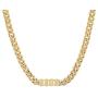 14K Gold BOSS Cuban link Chain Pendant Necklace Solid Clasp for Men,Women, girls, Teens Thin for Charms Miami Cuban Link Diamond Cut Fashion jewelry