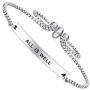 Dainty Cuff Bracelet - ALL IS WELL - Cute Inspirational Words Expandable Bangle Bracelet for Women Girls