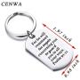 CENWA Bible Verse Keychain for He Will Command His Angels Concerning You to Guard You in All Your Ways Religious Jewelry Christian Gift Psalm 91:11 Gift