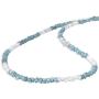 Blue White Raw Diamond Necklace, Blue Rough Diamond Necklace, Rough Diamond Jewelry, 925 Sterling Silver Rough Diamond Necklace, Naturel Rough Diamond Necklace