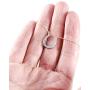 Dote Lucky Horseshoe Pendant Genuine .925 Sterling Silver Necklace 16-18 Adjustable Chain