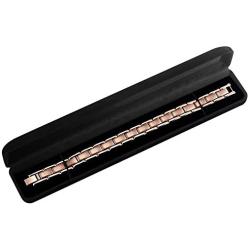 Willis Judd Titanium Magnetic Therapy Bracelet Rose Tone Size Adjusting Tool and Gift Box Included