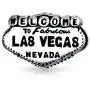 Tourism Landmark Sign Nevada Vacation Travel Welcome To Las Vegas Charm Bead For Women Oxidized .925 Sterling Silver Fits European Bracelet