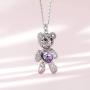 ZIOZIA Necklace Women Made with Swarovski Crystal Chain Love Heart Pendant Kids Jewelry for Girls Gifts for Girlfirend and Mom