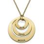 MyNameNecklace Personalized Engraved 3 Round Discs Circle Names Necklace - Mom Wife- Mother Day Jewelry Gift MyNameNecklace Personalized Engraved 3 Round Discs Circle Names Necklace - Mom Wife- Mother Day Jewelry Gift