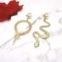 Fashion Cobra Dangle Earrings Vintage Personalized Animal Snake Stud Earrings Gothic Wave Snake Drop Earring Jewelry for Women Girls Gifts