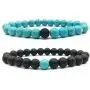 MJartoria Distance Relationship Bracelet Stretch Stone Beads Hers and His Couple Bracelet Energy Healing Stone Crystals Stretch Bracelet for Women Men MJartoria Distance Relationship Bracelet Stretch Stone Beads Hers and His Couple Bracelet Energy Healing Stone Crystals Stretch Bracelet for Women Men