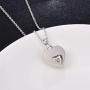 Loved Ones Urn Necklace 925 Sterling Silver Keepsake Memorial Heart Pendant Cremation Jewelry for Women